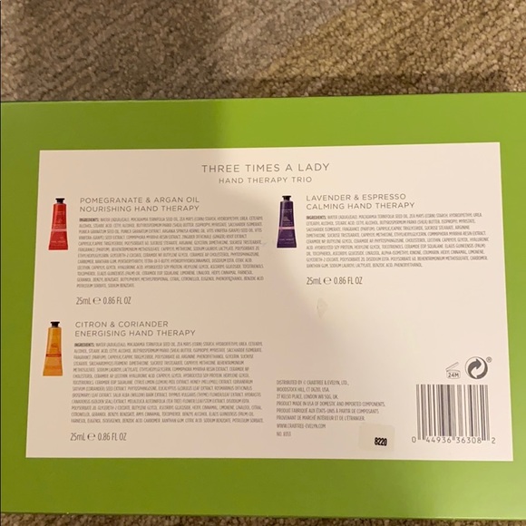 ~Crabtree & Evelyn~ Hand Therapy Trio Gift Set - Picture 5 of 6